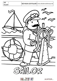 ingilizce boyama sayfaları